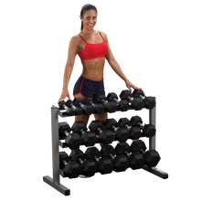 Load image into Gallery viewer, Body Solid Three Tier Dumbbell Rack
