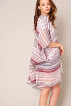 Load image into Gallery viewer, Multi Color Striped Kimono