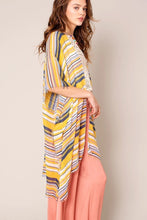 Load image into Gallery viewer, Multi Color Striped Kimono
