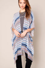 Load image into Gallery viewer, Multi Color Striped Kimono