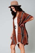 Load image into Gallery viewer, Window Pane Cozy Kimono