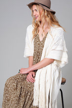 Load image into Gallery viewer, Diamond Texture Woven Kimono