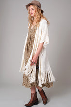Load image into Gallery viewer, Diamond Texture Woven Kimono