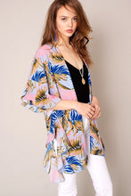 Load image into Gallery viewer, Tropical Leaf Print Kimono