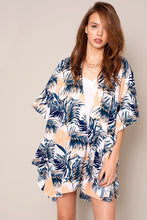 Load image into Gallery viewer, Tropical Leaf Print Kimono