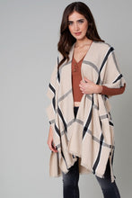 Load image into Gallery viewer, Window Pane Cozy Kimono
