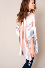 Load image into Gallery viewer, Tie Dye Print Tassels Kimono
