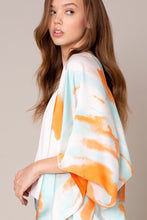 Load image into Gallery viewer, Tie Dye Print Tassels Kimono
