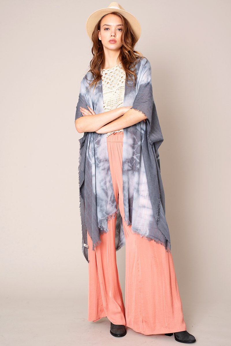 Tie Dye Print Kimono